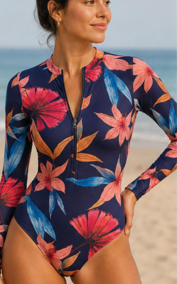 Vestido de baño azul