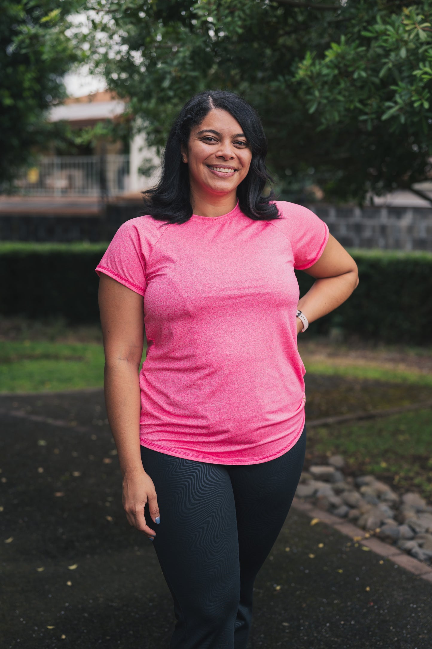 Camisa fucsia jaspe