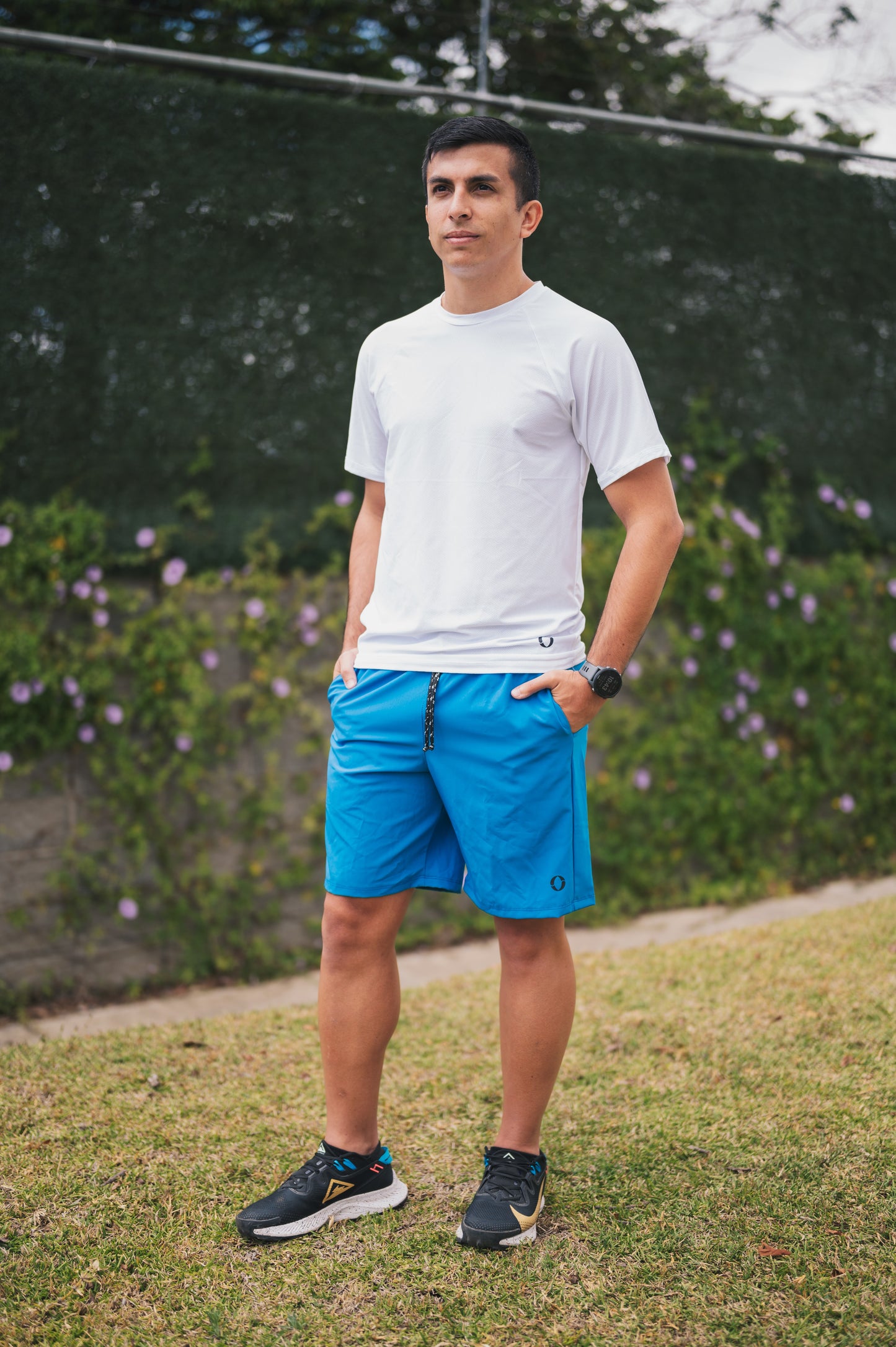 Pantaloneta hombre turquesa