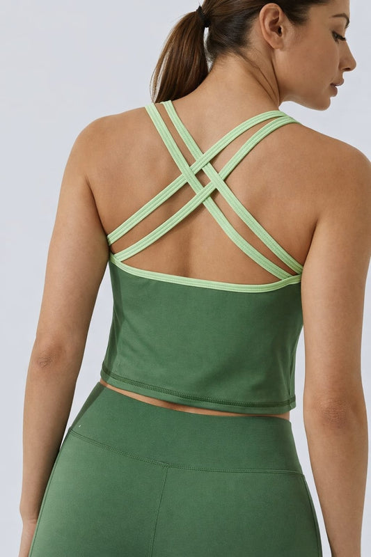 set legging y top verde