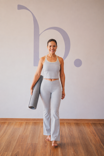 set campana gris legging