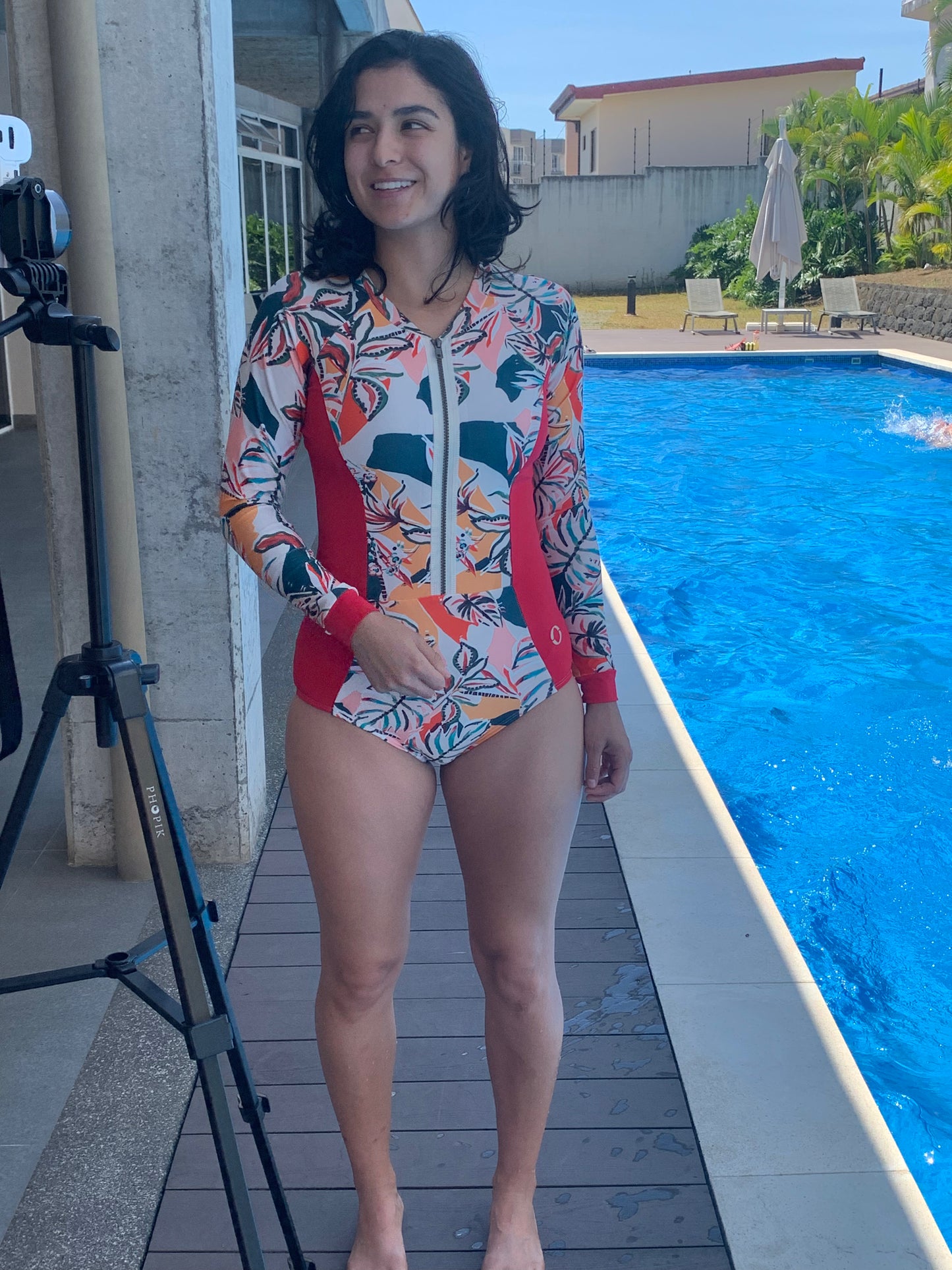 Vestido de baño rojo
