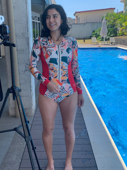 Vestido de baño rojo