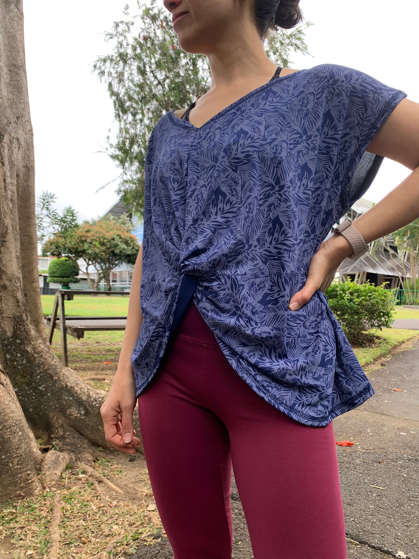 Camisa nudo soft verde