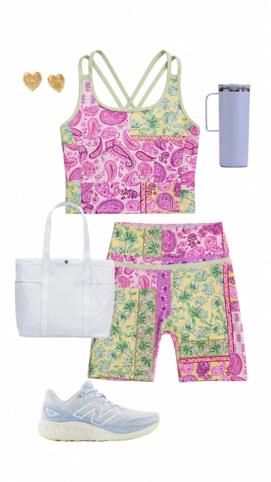 Set de short y top estampado