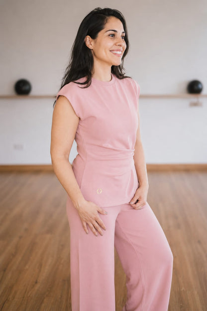 Set slim rosado pantalón
