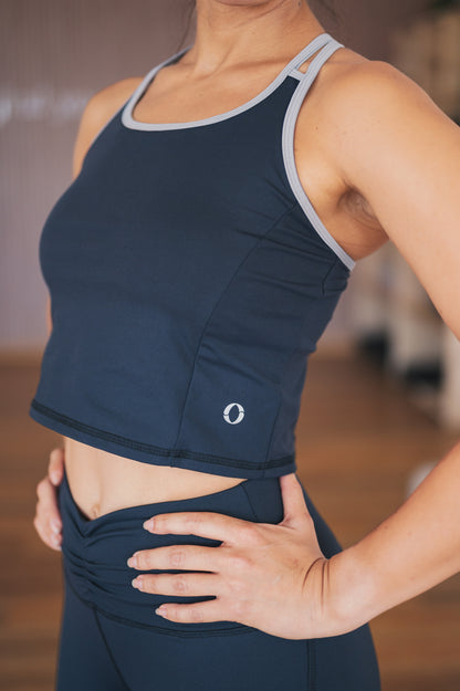 set legging y top negro