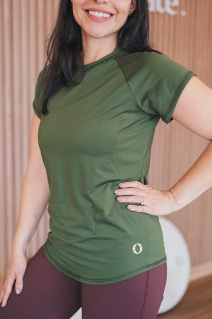 Camisa verde musgo