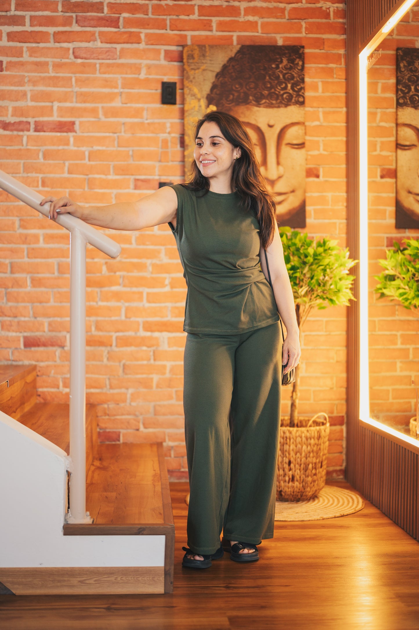 Set slim verde