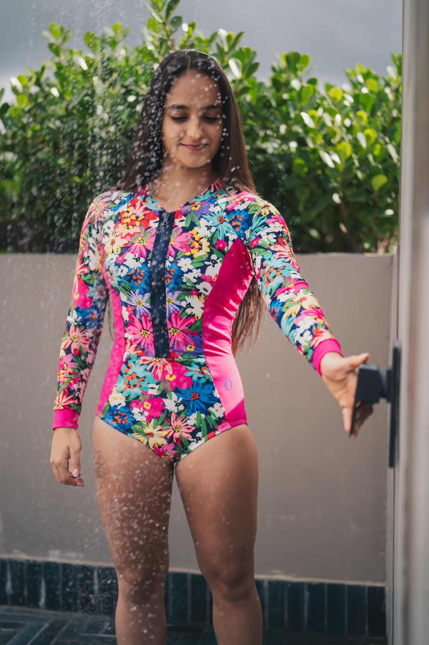 Vestido de baño fucsia