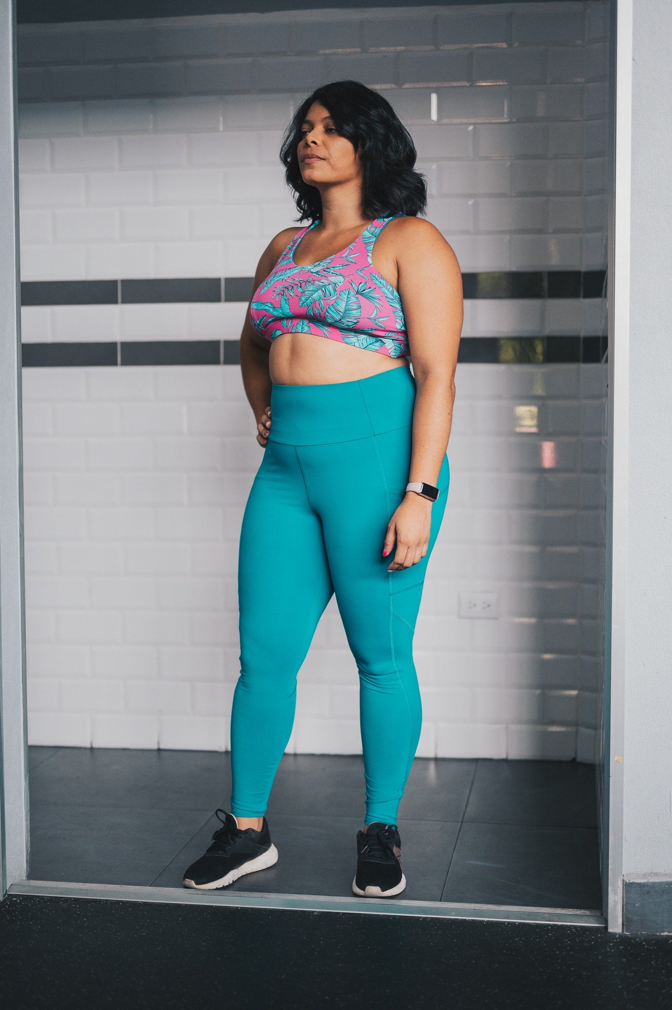 Legging turquesa