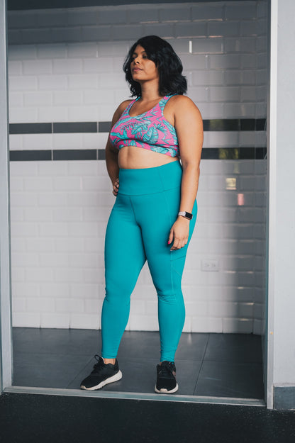 Legging turquesa