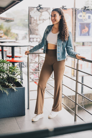 Legging campana café