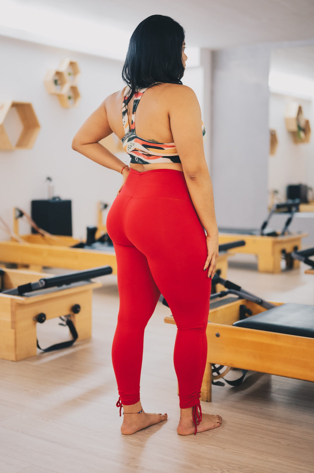 Legging clara rojo