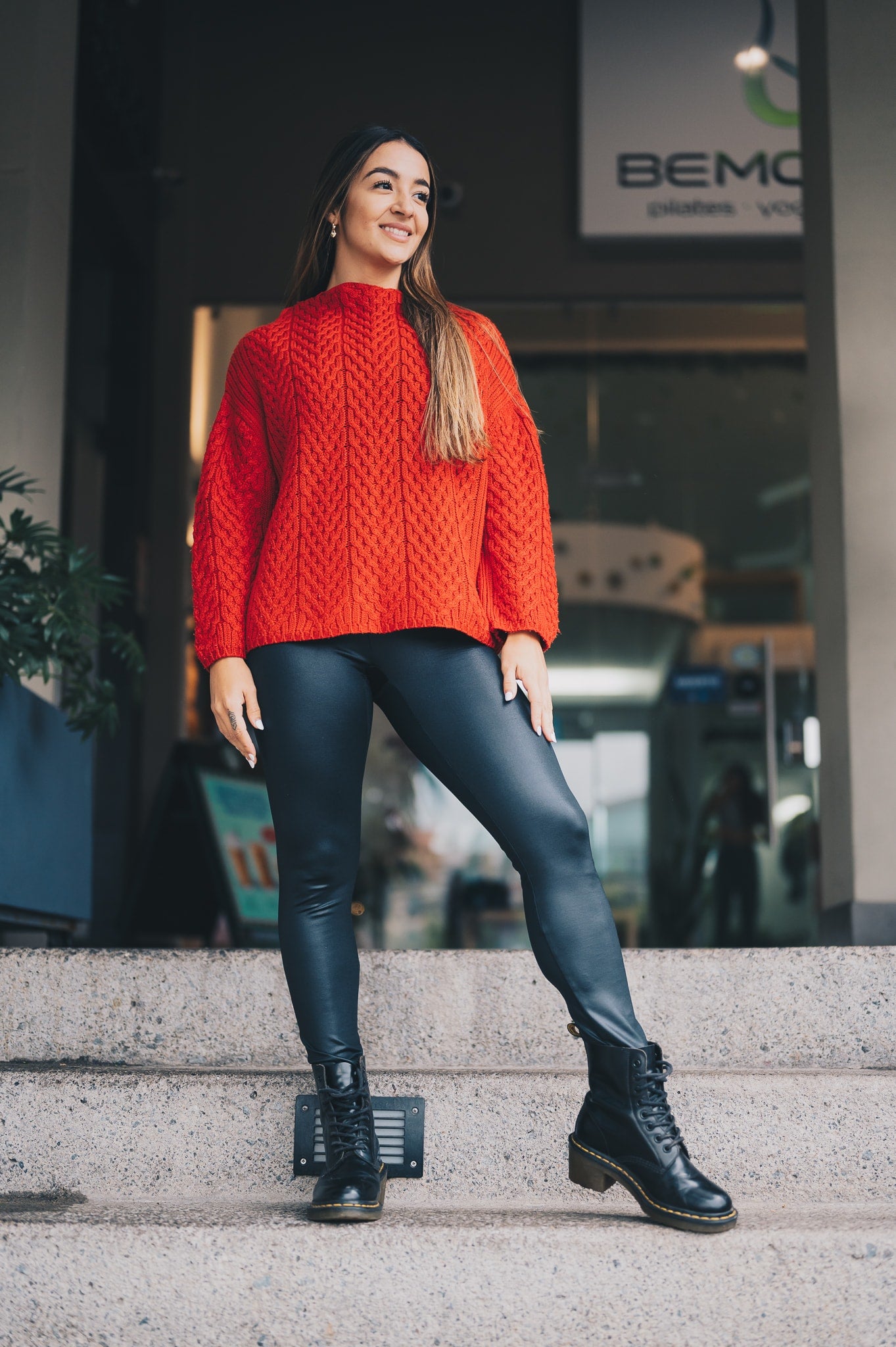 Legging cuero