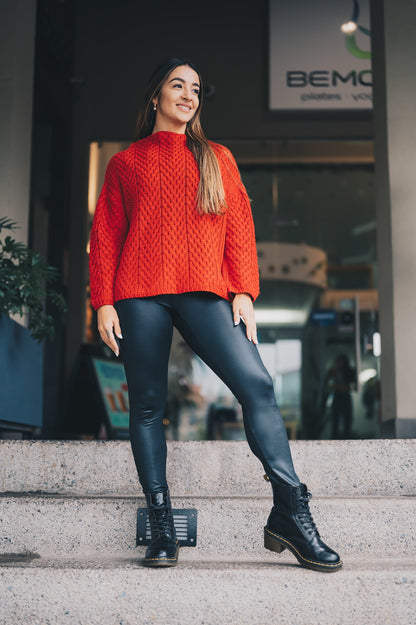 Legging cuero