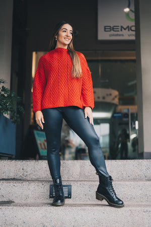 Legging cuero