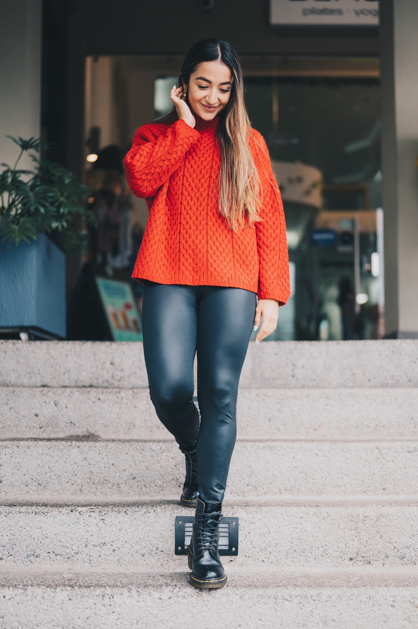 Legging cuero