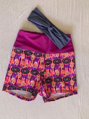 Short Mandalas lila y vincha