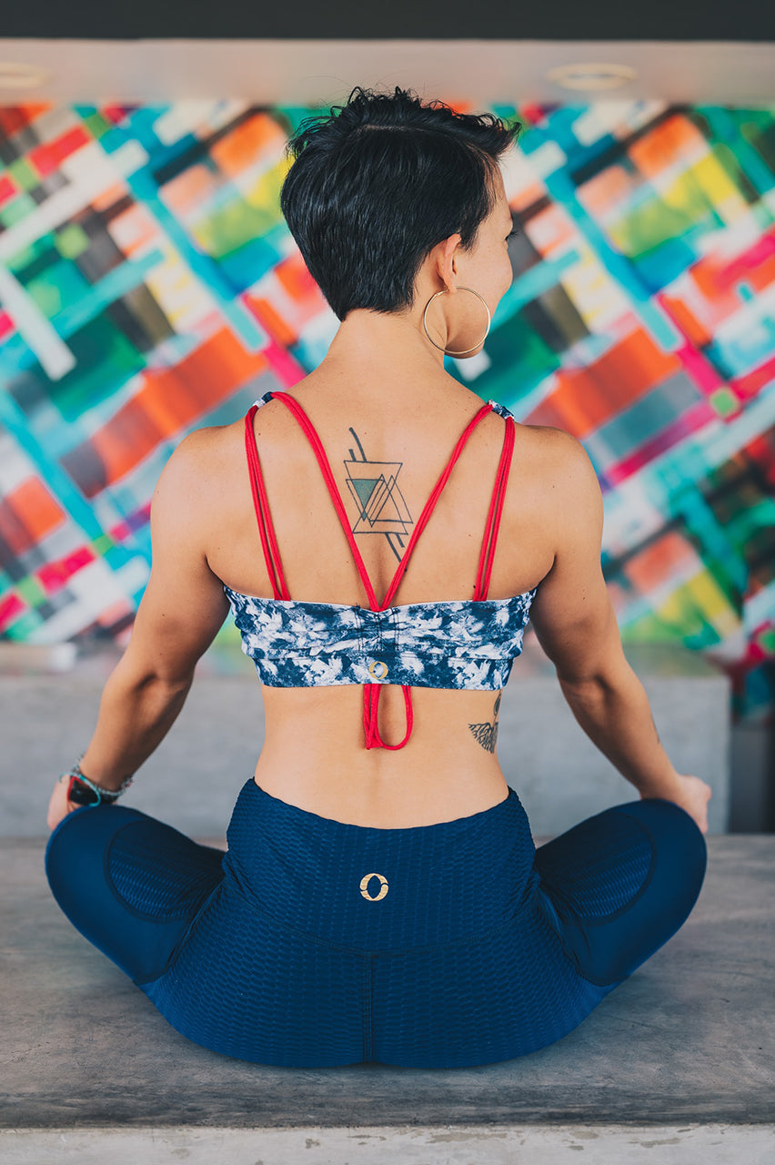 Top tie dye azul