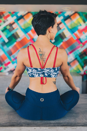 Top tie dye azul